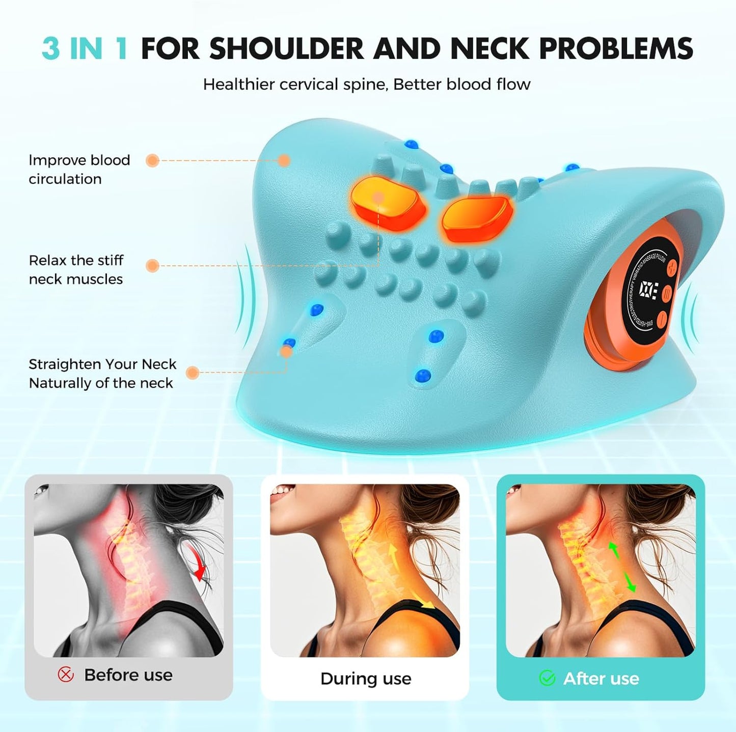 Zenvana™ 3-in-1 Neck Massager Pillow